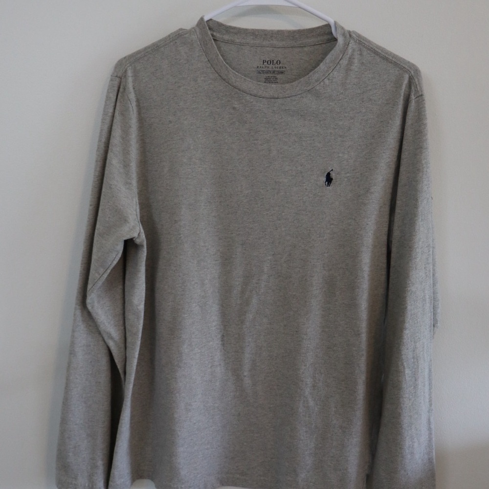 Polo Ralph Lauren Boys XL Long Sleeve Shirt - Heather Gray